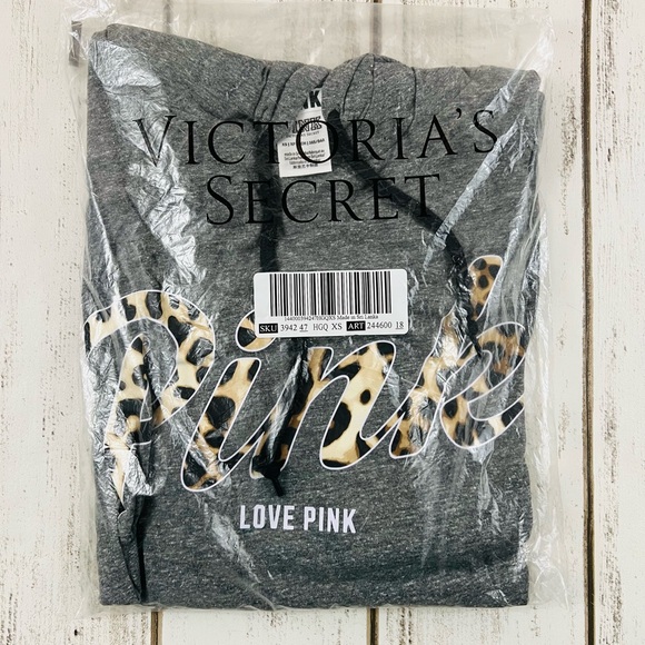 VS PINK Lightweight Hoodie Sweatshirt XS Rare - Picture 3 of 5